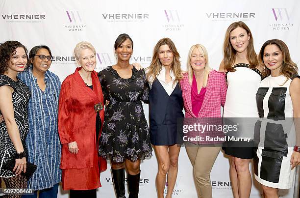 T Ortiz with honorees at a Visionary Women event