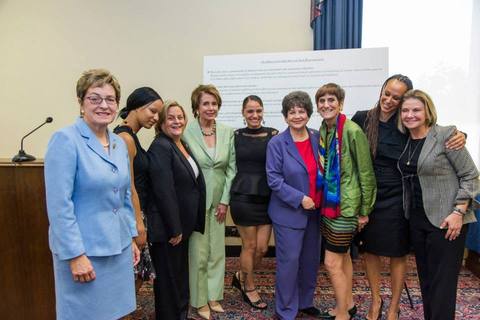T with Congressional leaders and Nancy Pelosi