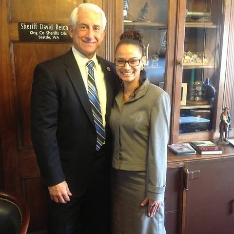 T with King County Sheriff David Reich