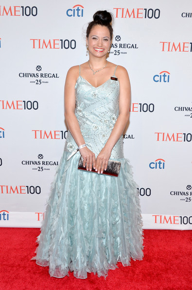 T Ortiz on the TIME 100 red carpet